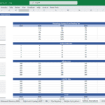 Bookkeeping Agency Service Assumptions Model | eFinancialModels Financial assumptions model for a bookkeeping agency highlighting service metrics over five years.