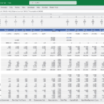 App development financial model with revenue and cost projections for 2024.