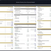 Broilers Poultry Farm – 10 Year Financial Model | eFinancialModels