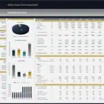 Executive summary chart detailing cash flow and revenue sources for a poultry farm financial model.