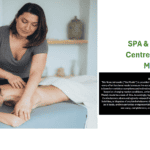 SPA & Wellness Centre Financial Model Cover Page | eFinancialModels SPA & wellness center financial model cover with a massage theme.