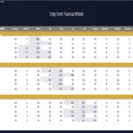 Monthly crop production schedule detailing preparation, growing, and harvesting phases.