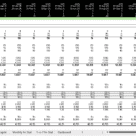 Comprehensive Income Statement Workings Template | eFinancialModels Income statement template detailing revenue from memberships and services