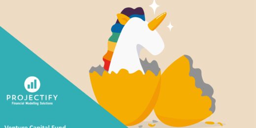 Unicorn emerging from an egg, representing potential in venture capital modeling.