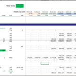 Debt service reserve account table displaying deposits, flags, and balance changes in USD.