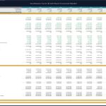 Detailed annual financial statements for the Sunflower Farm model showing revenue, expenses, and net income.