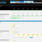 Financial model template displaying investment period, IRR, total funding, and cash balances for a startup project.