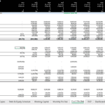 Yearly Financial Statement Template Overview | eFinancialModels Yearly financial statement showing income, cash flow, and balance sheet projections from 2024 to 2031.