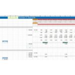 Spreadsheet showing equity, dividends, and IRR for downside financial analysis.