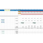 Detailed tax and depreciation analysis spreadsheet for financial forecasting.