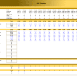 Detailed 13-week cash flow model showing inflows and outflows.