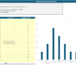 Capacity and Capability Assessment Table and Chart | eFinancialModels Capacity assessment table with a bar chart showing weighted scores of IT capabilities.