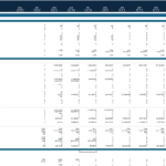 Financial Model Snapshot for XYZ Construction | eFinancialModels Excel screenshot displaying financial projections and metrics for XYZ Construction project from 2023 to 2036.