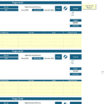 Project Brief Template for Digital Procurement Process | eFinancialModels Project brief layout showing department, goals, activities, and financial details.