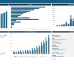 Financial Dashboard Overview | eFinancialModels Financial dashboard displaying net revenue, income, and liabilities trends.
