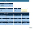 Project Organization Chart Overview | eFinancialModels Organizational chart detailing project teams and member roles.