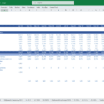 Cash Flow Statement Template for Financial Analysis | eFinancialModels Monthly cash flow statement indicating inflows and outflows in a financial model.