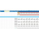Quarterly financial statements template featuring balance sheet data and downside scenario analysis.