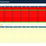 Monthly Budget Income and Expenses Spreadsheet | eFinancialModels Excel template for tracking monthly income and expenses by category
