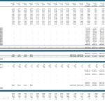 Detailed Financial Projection Model Overview | eFinancialModels Financial model displaying projected revenues and cash flow metrics over multiple years.