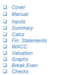 Microbrewery Financial Model Navigation Checklist | eFinancialModels Checklist of sections in a Microbrewery financial model template in Excel.