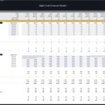 Night Club Financial Model Overview of Operating Metrics | eFinancialModels Detailed financial metrics for nightclub operations, including occupancy and customer data by week.