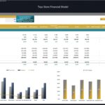 Toy Store Financial Model Profitability Analysis | eFinancialModels Profitability analysis chart detailing revenue, costs, and profit margins for toy categories.
