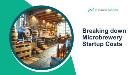 Interior of a microbrewery emphasizing startup cost considerations