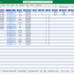 Hotel Check-in Tracker Template in Excel | eFinancialModels Excel sheet displaying guest booking details for hotel finance management