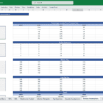 Hotel Finance Model - Services Assumptions Overview | eFinancialModels Detailed service assumptions table for a hotel finance model, showing projections from 2023 to 2027.