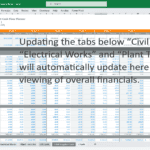 Solar Farm Construction Cash Flow Planner Overview | eFinancialModels Detailed cash flow planner for solar farm construction project, displaying costs and forecasts.