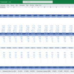 2023 monthly income statement showing revenue and expenses breakdown.