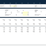 Semiconductor Company Financial Model | eFinancialModels Financial model template for a semiconductor manufacturer, showing revenue and EBIT forecasts.