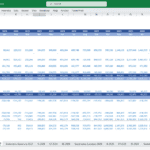 Balance Sheet Template for Hotel Finance Model | eFinancialModels Detailed balance sheet showing hotel financial data for 2023 months.