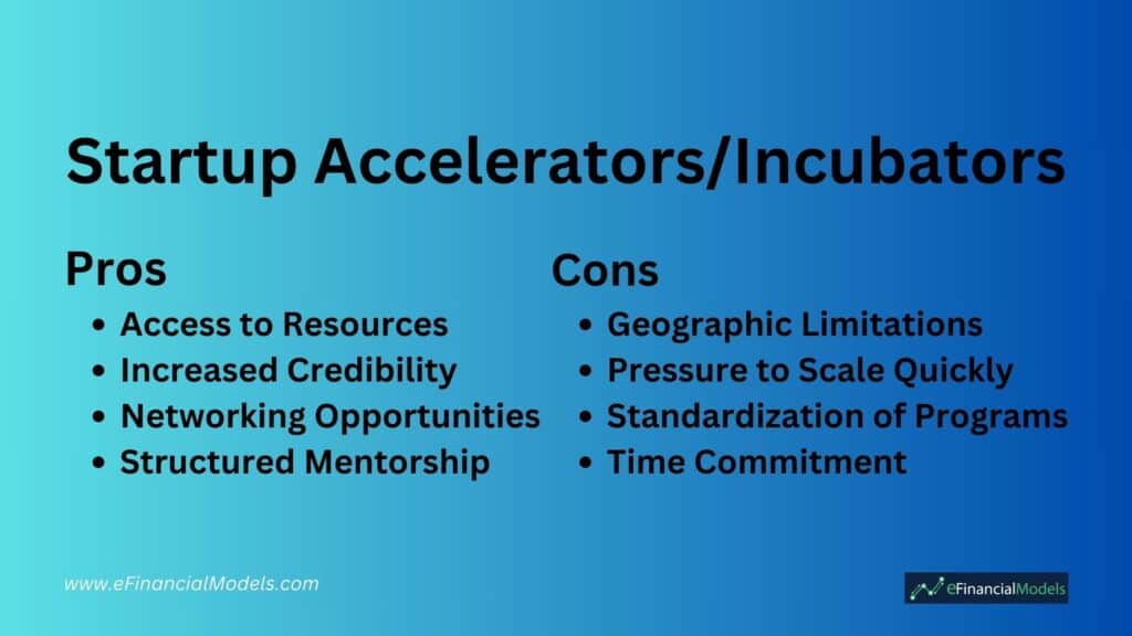 Overview of Startup Accelerators and Incubators | eFinancialModels 5 - Startup Accelerators Incubators