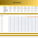 Revenue Forecast Cash Flow Budget Template | eFinancialModels Revenue forecast template displaying client amounts and monthly periods in a cash flow budget