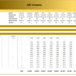 Revenue Forecast Cash Flow Budget for 2024 | eFinancialModels Revenue forecast table detailing monthly cash flow from clients in 2024.