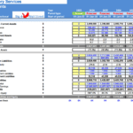 Drone Delivery Services Balance Sheet Overview | eFinancialModels Balance sheet showing financial metrics for Drone Delivery Services from 2023 to 2028.