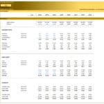 LBO cost schedule outlining variable and fixed costs over multiple years