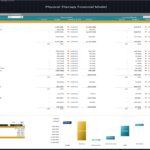Physical Therapy Clinic Budget vs Actual Variance Analysis | eFinancialModels Variance analysis showing actual vs budgeted income statement for a physical therapy clinic.