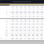 Financial model table detailing costs and timelines for reforestation projects.