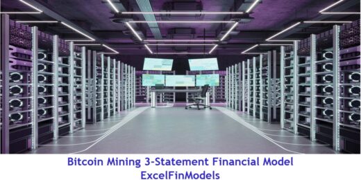 Modern Bitcoin mining setup with screens for financial analysis and operations monitoring.