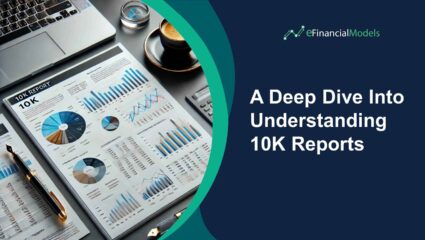 Charts and graphs depicting key metrics from a 10K report analysis.