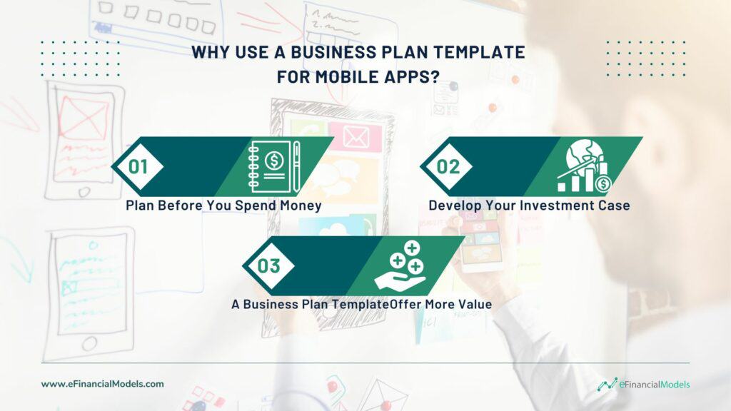Benefits of Using a Business Plan Template for Mobile Apps | eFinancialModels Three reasons to use a mobile app business plan template: planning, investment, and value.