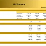 Inventory Management Financial Model Overview | eFinancialModels Summary of inventory metrics and values for budget vs actual analysis