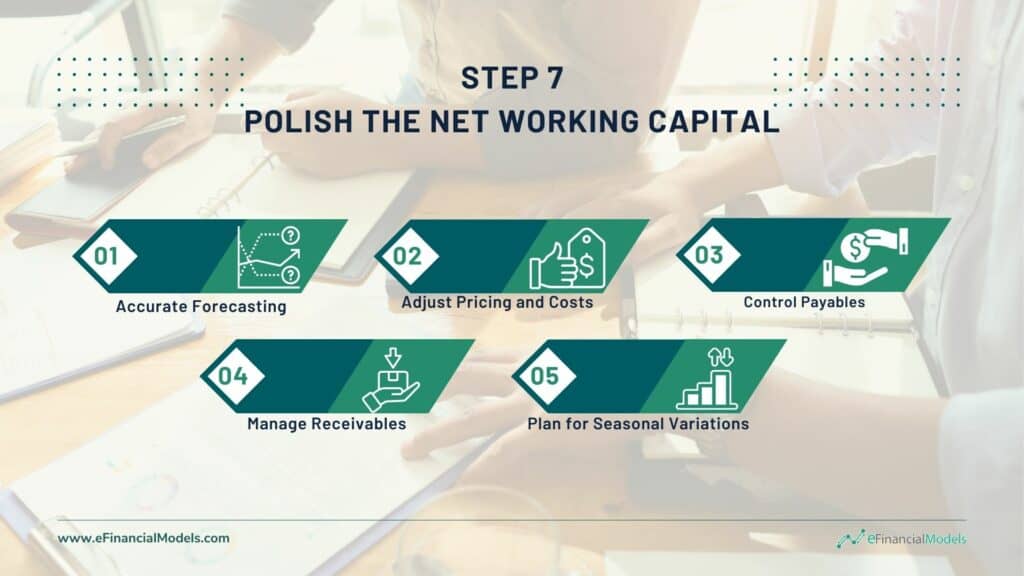 Steps to Polish the Net Working Capital | eFinancialModels Steps for improving net working capital, including forecasting and managing receivables.