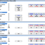 NPV, IRR, and Payback Period Financial Model | eFinancialModels Financial model displaying NPV and IRR alongside payback period calculations.