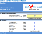 Dentist Center Financial Model Checks Overview | eFinancialModels Dentist center financial model checklist confirming functionality and completeness.