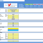 Financial Model Manual for Junk Removal Business | eFinancialModels Junk removal business financial model with project timelines and color coding details.