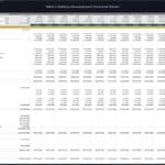 Metro Railway Development Monthly Cash Flow Model | eFinancialModels Monthly cash flow model displaying revenue and expenses for metro railway operations.